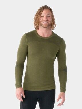 Smartwool Men's Intraknit Merino Wool 200 Base Layer Top sz M Green